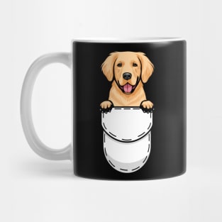 Funny Golden Retriever Pocket Dog Mug